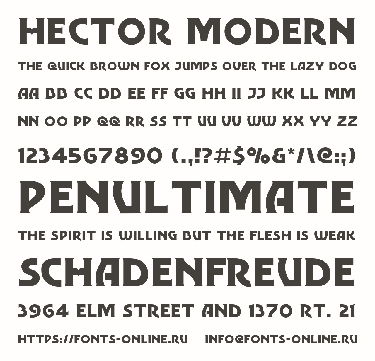 Hector Modern Free Font Download